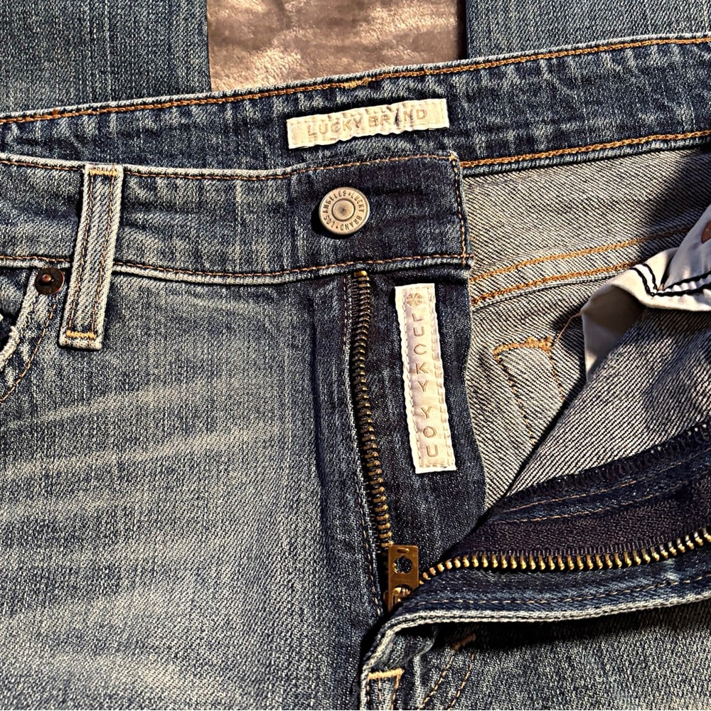Lucky Brand Women's Blue Boyfriend Jeans - Picture 5 of 7